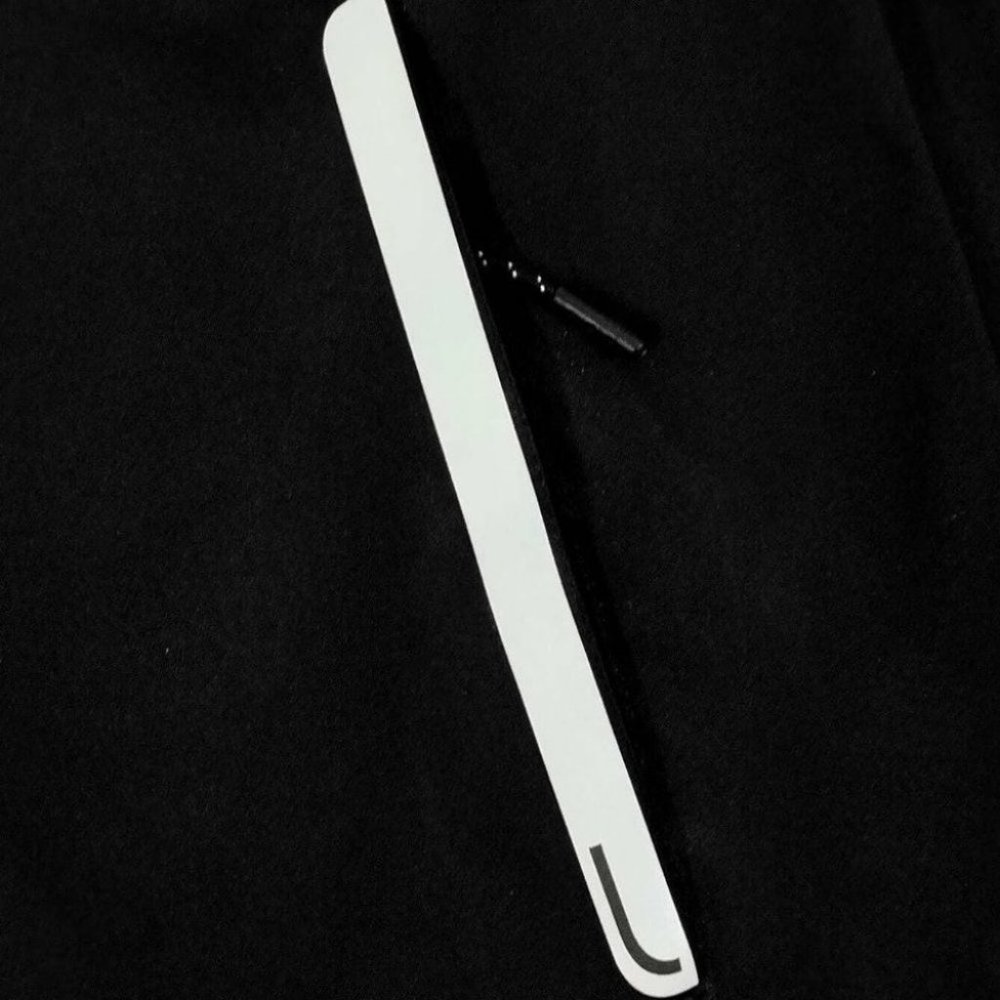 Black Mens Hooded Coat - Picture 4 of 5
